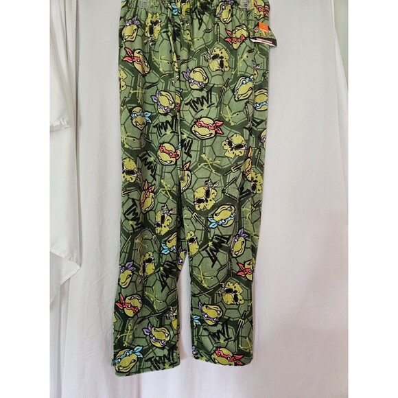 Teenage Mutant Ninja Turtles Mens Microfleece Sleep Pants Pajama Bottoms L - Picture 1 of 7